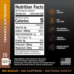 LMNT Zero Sugar Electrolytes - Chocolate Caramel | Drink Mix | 30-Count